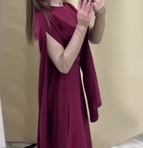 Slim-fit Long-sleeved Dresses for Women